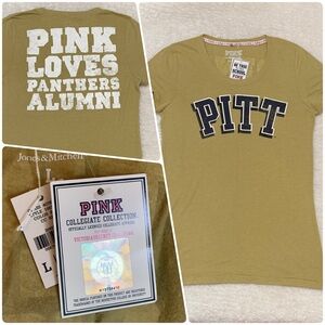 🆕 VS PINK University of Pittsburgh “Pitt” Panthers Alumni Graphic Tee